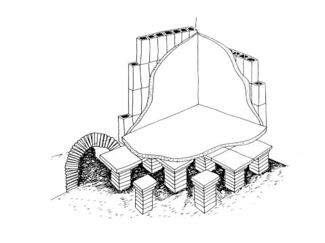 Éclaté d'un hypocauste